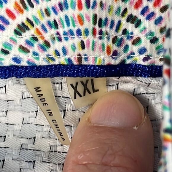 Bugatchi Classic Fit Basket Weave Print Long Sleeve Button Front Shirt Sz XXL - Picture 8 of 10